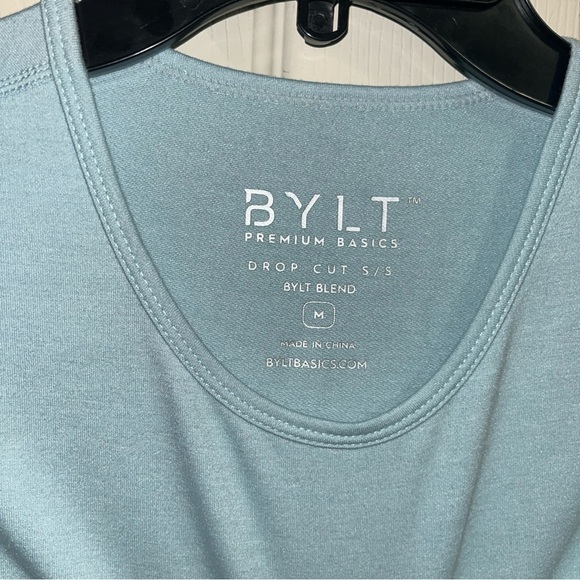 Lot 2 Bylt Mens Medium Premium Basics Short Sleeve Shirt Lux Blend drop cut - Picture 6 of 6